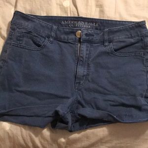 American eagle shorts blue jean